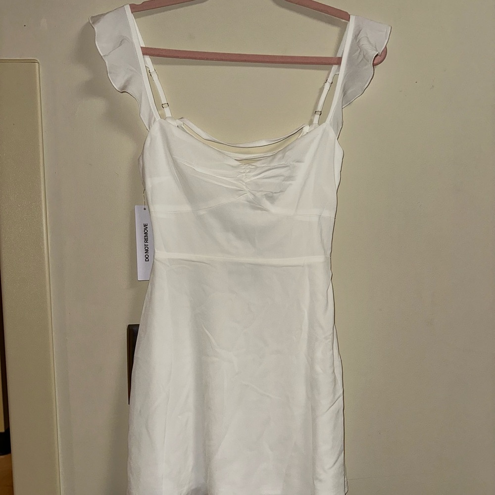 Princess Polly White Mini Dress with Sweetheart Neckline